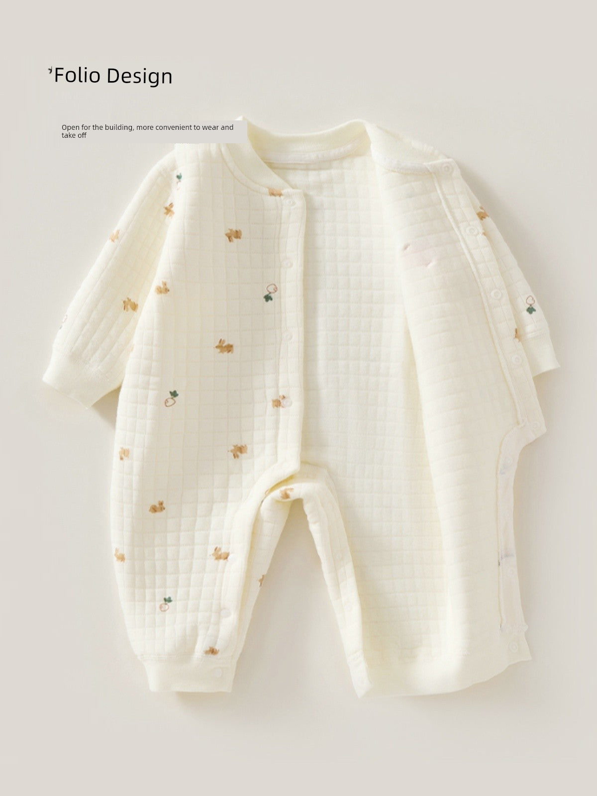 Newborn Thickened Quilted to Keep Warm Autumn and Winter Jumpsuit
